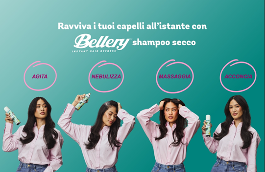 Prova lo shampoo secco Bellery